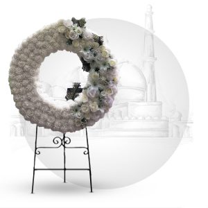 تاج گل خیریه مصنوعی یک طبقه درباریVIP