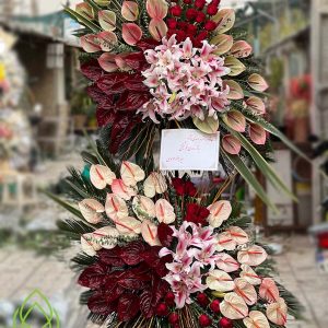 تاج گل نمایشگاه میلاد فاخر