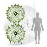 تاج گل خیریه مصنوعی دو طبقه دایره 2