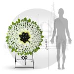 تاج گل خیریه مصنوعی یک طبقه گرد 1