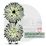 تاج گل خیریه کرج مدل دایره 3