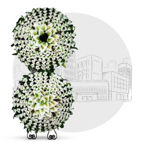 تاج گل خیریه کرج مدل دایره 3