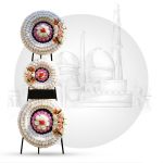 تاج گل خیریه 3 طبقه دایره متوسط