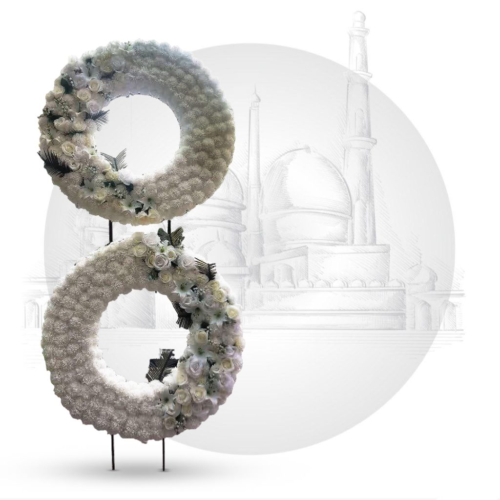 تاج گل خیریه مصنوعی دو طبقه درباریVIP