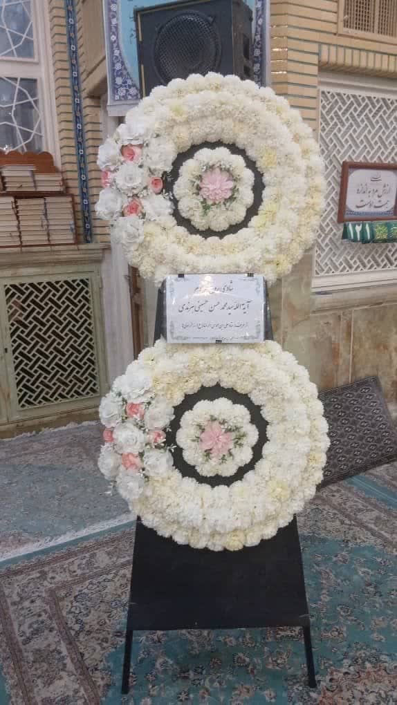 تاج گل مصنوعی 2 طبقه دایره متوسط-نمونه